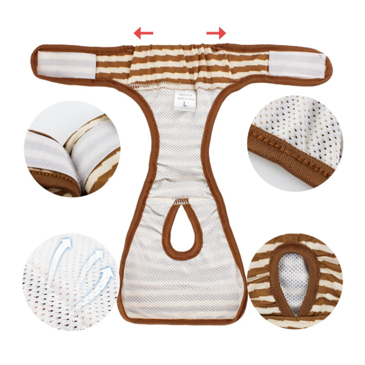 Pet Striped Physiological Pants Dog Menstrual Pants, S, M, L, XL, XXL