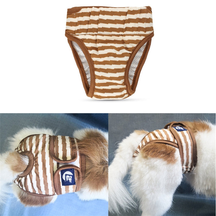 Pet Striped Physiological Pants Dog Menstrual Pants, S, M, L, XL, XXL