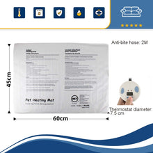 Load image into Gallery viewer, Pet Heating Pad Waterproof and Anti-Scratch Electric Blanket, Size: 60x45cm, US Plug, JP Plug, EU Plug, UK Plug