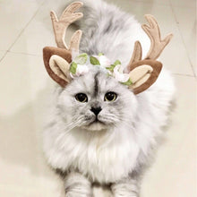 Load image into Gallery viewer, Christmas Pet Accessories Dog Hairpin Cat Ornament Christmas Antler Headband, S, M, L