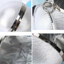 Load image into Gallery viewer, Spherical Dinner Bag Simple Personality Round Ball Evening Bag Ladies Pu Banquet Bag Makeup Clutch Bag
