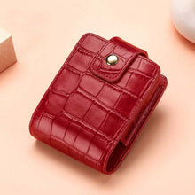 Load image into Gallery viewer, Simple Cowhide Crocodile Pattern Lipstick Bag Storage Portable Makeup Bag With Mirror