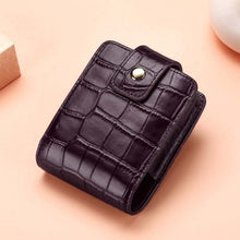 Load image into Gallery viewer, Simple Cowhide Crocodile Pattern Lipstick Bag Storage Portable Makeup Bag With Mirror