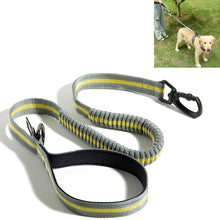 Load image into Gallery viewer, Dog Outdoor Anti-Scourge Traction Rope Nylon Reflective Elastic Stretch Dog Walking Rope, Elastic Stretch Yellow, Elastic Stretch Green