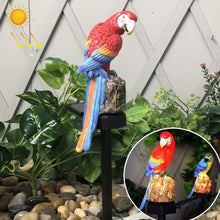 Load image into Gallery viewer, Solar Lawn Lamp Resin Craft Parrot Garden Courtyard Lamp