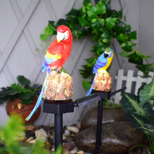 Load image into Gallery viewer, Solar Lawn Lamp Resin Craft Parrot Garden Courtyard Lamp