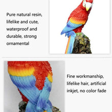 Load image into Gallery viewer, Solar Lawn Lamp Resin Craft Parrot Garden Courtyard Lamp