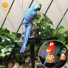 Load image into Gallery viewer, Solar Lawn Lamp Resin Craft Parrot Garden Courtyard Lamp