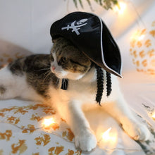 Load image into Gallery viewer, Pet Supplies Halloween Pirate Hat Cat And Dog Wig White Pirate Hat, White Pirate Hat,