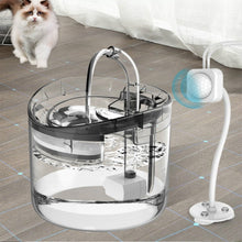 Load image into Gallery viewer, Pet Automatic Circulating Silent And Does Not Leak Electricity Water Dispenser, US Plug  Transparent Color, UK Plug Transparent Color, US Plug  Smart Induction Starter, EU Plug Smart Induction Starter