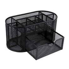 Load image into Gallery viewer, Desk Organizer 9 Grids Metal Mesh Office Pen Pencil Holder