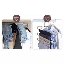 Load image into Gallery viewer, 5 Layers S Shape Multi-Functional Clothes Hangers Pants Storage Hangers, S Shape Hangers