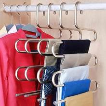 Load image into Gallery viewer, 5 Layers S Shape Multi-Functional Clothes Hangers Pants Storage Hangers, S Shape Hangers