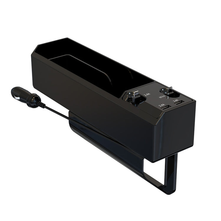 Car Seat Storage Box With Cable Car USB Charger, 2-wire, 3-wire, 2-wire + Storage Box