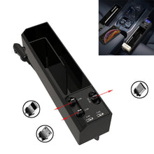 Load image into Gallery viewer, Car Seat Storage Box With Cable Car USB Charger, 2-wire, 3-wire, 2-wire + Storage Box