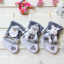 Load image into Gallery viewer, Christmas Decorations Thick Flannel Christmas Socks Gift Bag, Elderly, Snowman, Elk