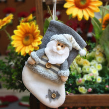 Load image into Gallery viewer, Christmas Decorations Thick Flannel Christmas Socks Gift Bag, Elderly, Snowman, Elk