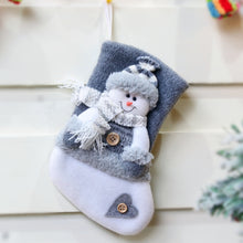 Load image into Gallery viewer, Christmas Decorations Thick Flannel Christmas Socks Gift Bag, Elderly, Snowman, Elk
