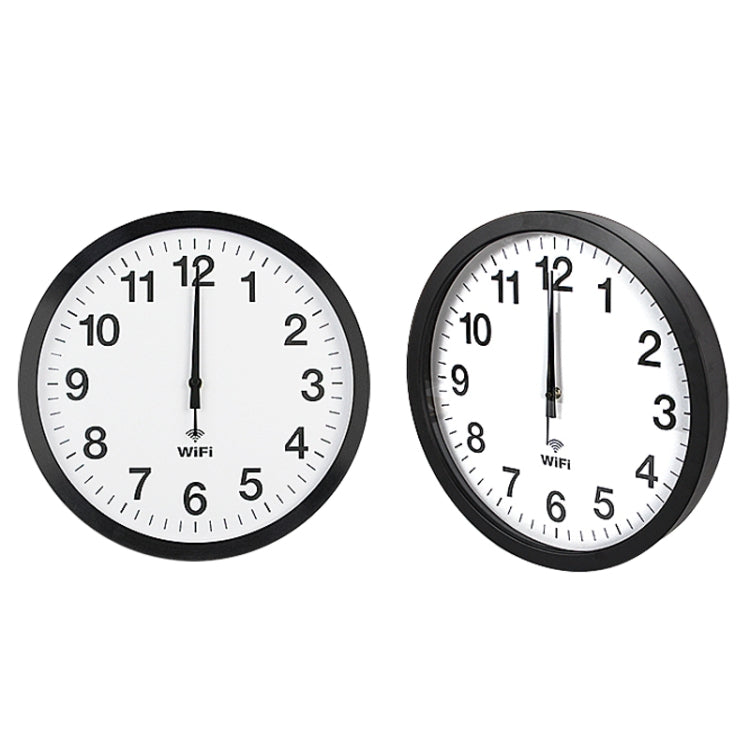 Smart Network Automatic Time Synchronization Wifi Wall Clock Modern Minimalist Silent Living Room Clock, 12 inch, 14 inch, 16 inch