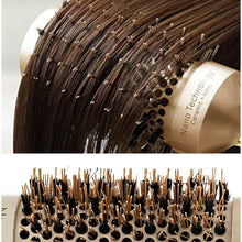 Load image into Gallery viewer, Ceramic Aluminium Hair Comb Round Brush with Nylon Bristle Professional Barber Styling Hair Brush