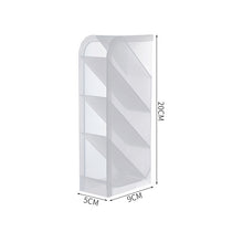 Load image into Gallery viewer, 2 PCS Multi-function 4 Grid Desktop Pen Holder Office School Storage Case Clear Plastic Box Desk Pencil Organizer