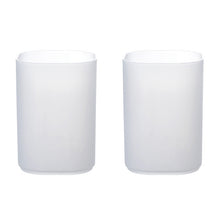 Load image into Gallery viewer, 2 PCS Multi-function 4 Grid Desktop Pen Holder Office School Storage Case Clear Plastic Box Desk Pencil Organizer