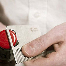 Load image into Gallery viewer, Metal Hair Beard Comb with Bottle Opener Multi-purpose Credit Card Size Tool, Metal