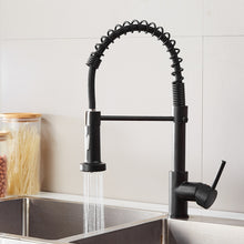 Load image into Gallery viewer, Kitchen Faucet Hot &amp; Cold Water Tank Valve Sink Faucet, Black Model, Electroplating Model, Brushed Model