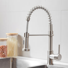Load image into Gallery viewer, Kitchen Faucet Hot &amp; Cold Water Tank Valve Sink Faucet, Black Model, Electroplating Model, Brushed Model