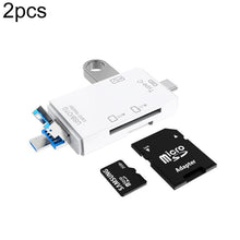 Load image into Gallery viewer, 2 PCS Type-C &amp; Micro USB &amp; USB 2.0 3 in 1 Ports Multi-function Card Reader, Support U Disk / TF / SD, Black, White