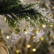 Load image into Gallery viewer, 4pcs/bag Christmas Decorations Transparent Angel Pendant Christmas Tree Ornaments, 4pcs/bag