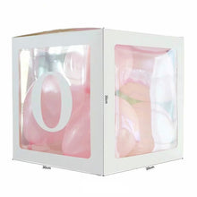 Load image into Gallery viewer, Wedding Birthday Party Decoration Transparent Letter Balloon Box, White Baby, White Love
