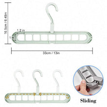 Load image into Gallery viewer, Home Storage Organization Clothes Hanger Drying Rack Plastic Scarf Clothes Hangers