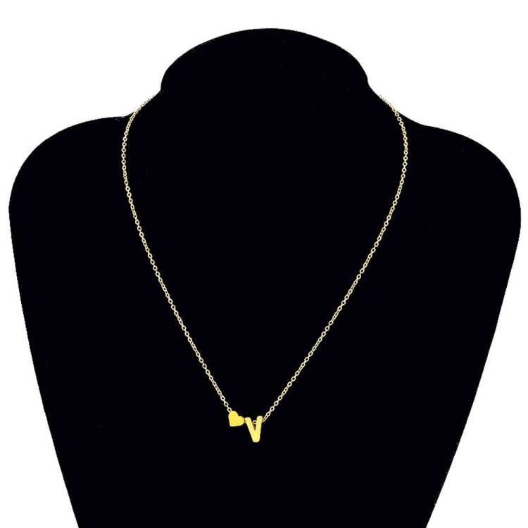 Fashion Tiny Dainty Heart Initial Necklace Personalized Letter Necklace Name Jewelry for women accessories girlfriend gift, A, B, C, D, E, F, G, H, I, J, K, L, M, N, O, P, Q, R, S, T, U, V, W, X, Y, Z