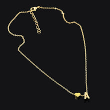 Load image into Gallery viewer, Fashion Tiny Dainty Heart Initial Necklace Personalized Letter Necklace Name Jewelry for women accessories girlfriend gift, A, B, C, D, E, F, G, H, I, J, K, L, M, N, O, P, Q, R, S, T, U, V, W, X, Y, Z