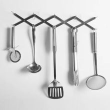 Load image into Gallery viewer, LsCook Retractable Storage Rack Kitchen Foldable Multifunctional Steam Rack Stainless Steel Kitchen Utensil Rack, Stainless Steel Rack