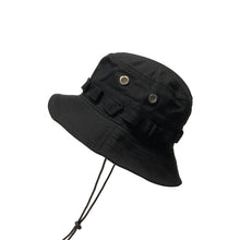 Load image into Gallery viewer, Outdoor Hip-Hop Hat Fisherman Hat Windproof Basin Hat with Drawstring