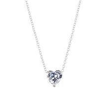 Load image into Gallery viewer, Crystal Heart Pendant Necklace Female Short Chain Necklace, Gold, Silver