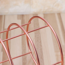 Load image into Gallery viewer, Rose Gold Metal Pen Holder Box Case Iron Art Receiving Basket Desk Stationery Office School Desk Supplies