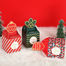 Load image into Gallery viewer, Christmas Eve Apple Packaging Gift Box Candy Box (Green), Green