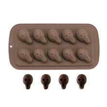 Load image into Gallery viewer, Halloween Cartoon Baking Set Chocolate Mold, Skull Shape, Pumpkin Head Shape, Wizard Hat Shape, Bat Shape