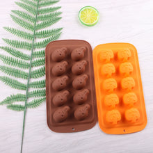 Load image into Gallery viewer, Halloween Cartoon Baking Set Chocolate Mold, Skull Shape, Pumpkin Head Shape, Wizard Hat Shape, Bat Shape