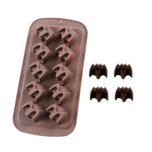 Load image into Gallery viewer, Halloween Cartoon Baking Set Chocolate Mold, Skull Shape, Pumpkin Head Shape, Wizard Hat Shape, Bat Shape