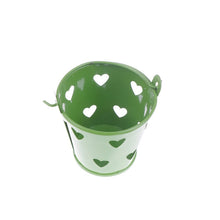 Load image into Gallery viewer, Heart Hollow Round Pen Holder Decoration Adorable Mini Desktop Storage Bucket Iron Pencil Holder Stand