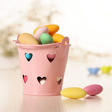 Load image into Gallery viewer, Heart Hollow Round Pen Holder Decoration Adorable Mini Desktop Storage Bucket Iron Pencil Holder Stand