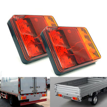 Load image into Gallery viewer, 2 PCS CNSUNNY LIGHT DC 12V Car Truck Trailer Caravans LED Rear Tail Warning Brake Lights, Warning Brake Lights