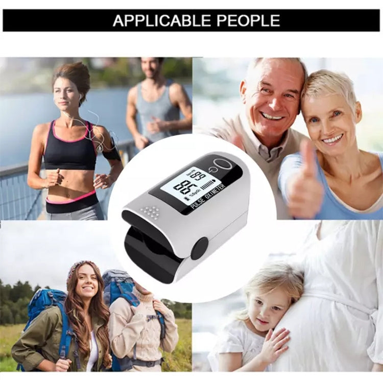 X1805 Oxygen Saturation Detector Medical Monitoring Heart Rate Finger Clip Oximeter, Green, Black, Blue