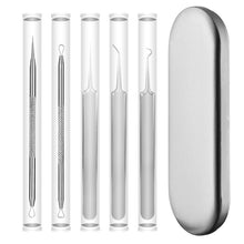 Load image into Gallery viewer, 5pcs /Set Acne Needle Stainless Steel Acne Clamp Squeeze Acne Blackhead Tool, 2 in 1, 5 in 1