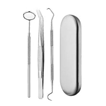 Load image into Gallery viewer, Stainless Steel Dental Tools Dental Care Tartar Tool Dentist Tool Set, 3 in 1 Silver Box, 5 in 1 Silver Box, 6 in 1 Silver Box, 6 in 1 Pink Box, 6 in 1 Black Box, 5 in 1 Steel Side Leather Case