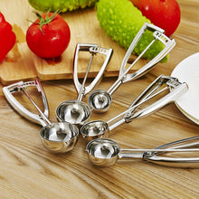 Load image into Gallery viewer, Stainless Steel Ice Cream Spoon Scooper Fruit Scoop, 39mm, 44mm, 50mm, 55mm, 59mm